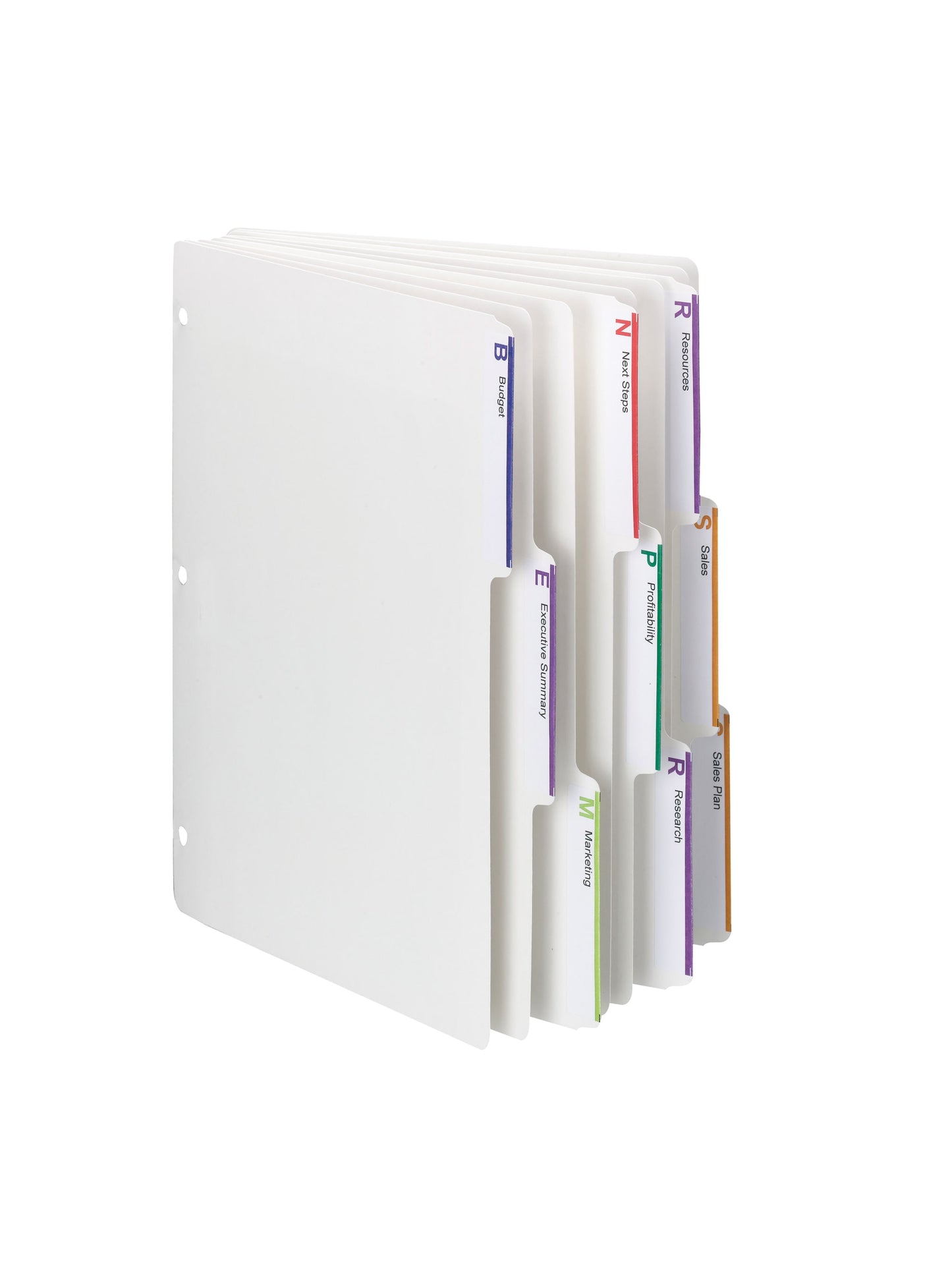 A4 Loose Leaf Notebook Binder 8 Tab 30 Rings 360 Sheets Ruled, White Black  2 Set | eBay